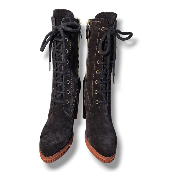 Tod's Brown Suede Altraversione Zip-Up Heel Boots Size 34.5 - Picture 16 of 16